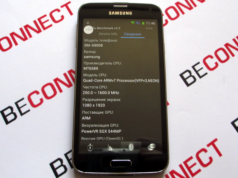 Характеристики копии Samsung Galaxy S5